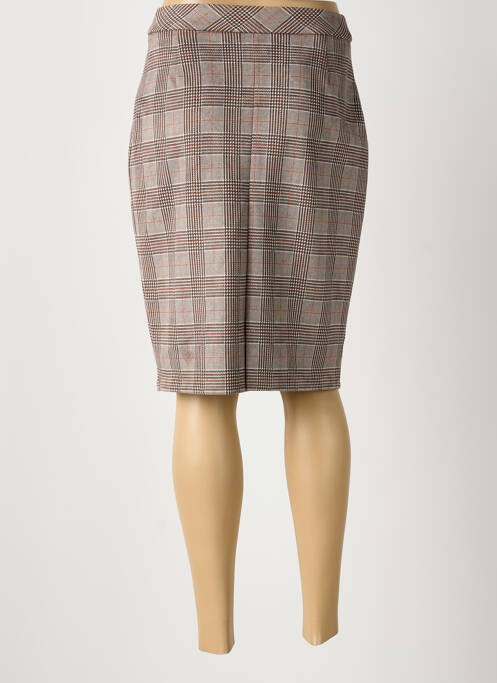 Jupe mi-longue marron MERI & ESCA femme