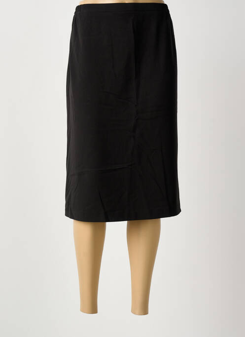 Jupe mi-longue noir IMPULSION femme