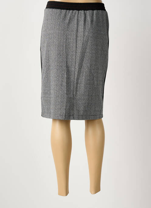 Jupe mi-longue noir IMPULSION femme