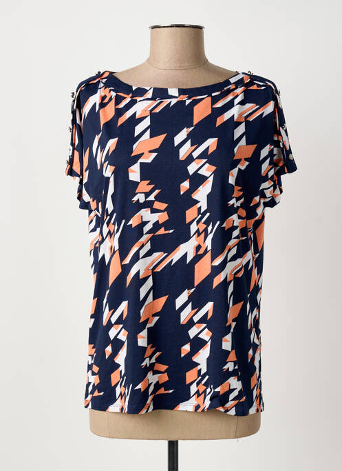 T-shirt bleu MARBLE femme