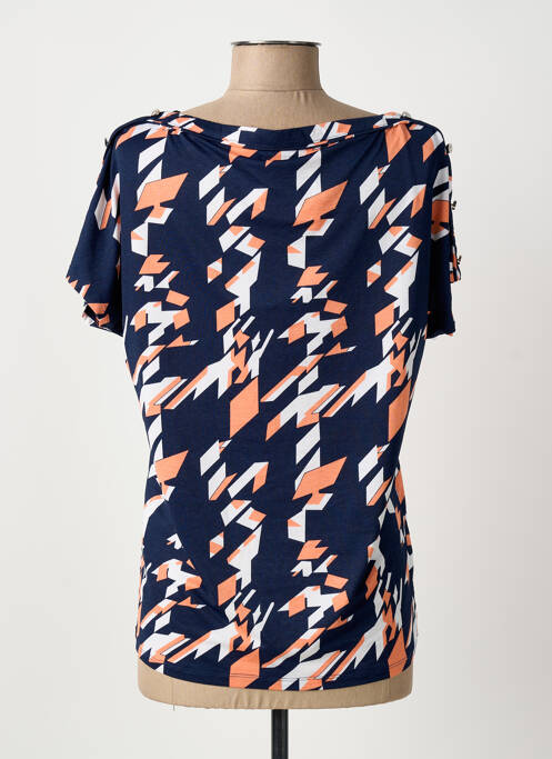 T-shirt bleu MARBLE femme