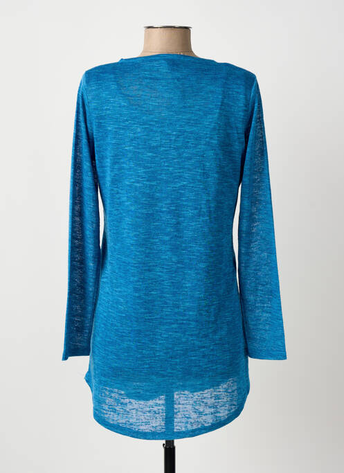 Tunique manches longues bleu MARBLE femme