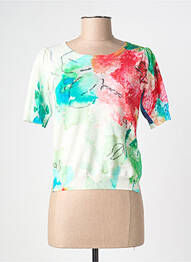T-shirt imprimé fantaisie manches courtes vert ALDO MARTIN'S femme