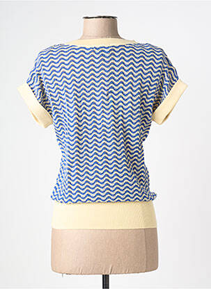 T-shirt coupe cintrée manches courtes bleu KING LOUIE femme
