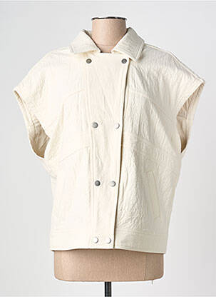 Veste casual col chemisier beige MKT STUDIO femme