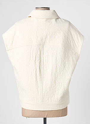 Veste casual col chemisier beige MKT STUDIO femme
