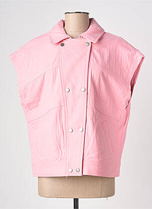 Veste casual col chemisier rose MKT STUDIO femme