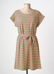 Robe mi-longue manches courtes manches courtes jaune KING LOUIE femme