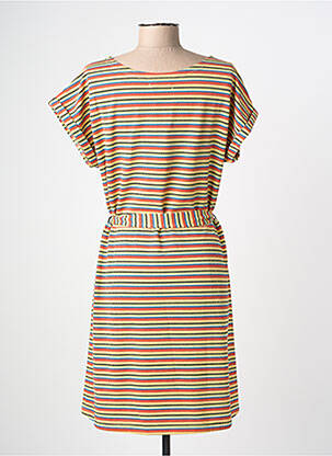 Robe mi-longue manches courtes manches courtes jaune KING LOUIE femme