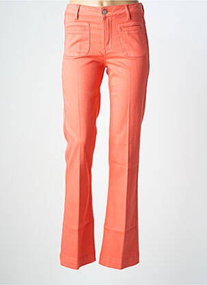 Jean coupe flare stretch taille normale orange MKT STUDIO femme
