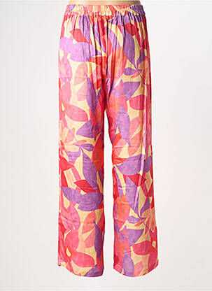 Pantalon large tissage popeline taille normale rose BELLA JONES femme