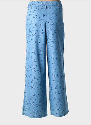 Pantalon large tissage popeline taille normale bleu KING LOUIE femme