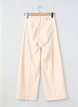 Pantalon large tissage popeline taille normale beige RAFFAELLO ROSSI femme