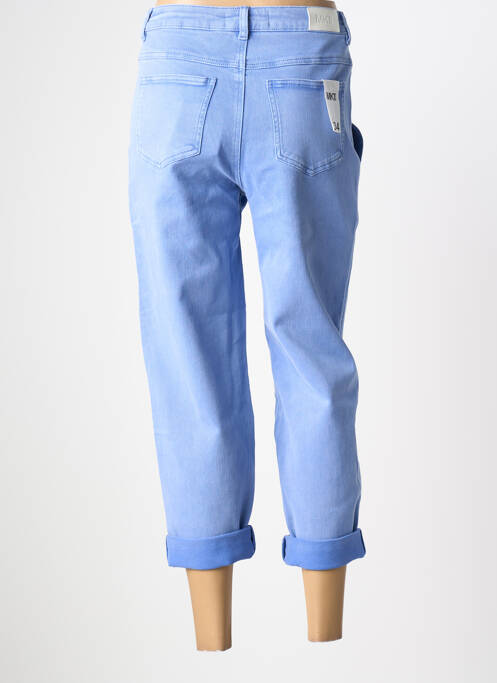 Pantacourt coupe droite taille normale bleu MKT STUDIO femme