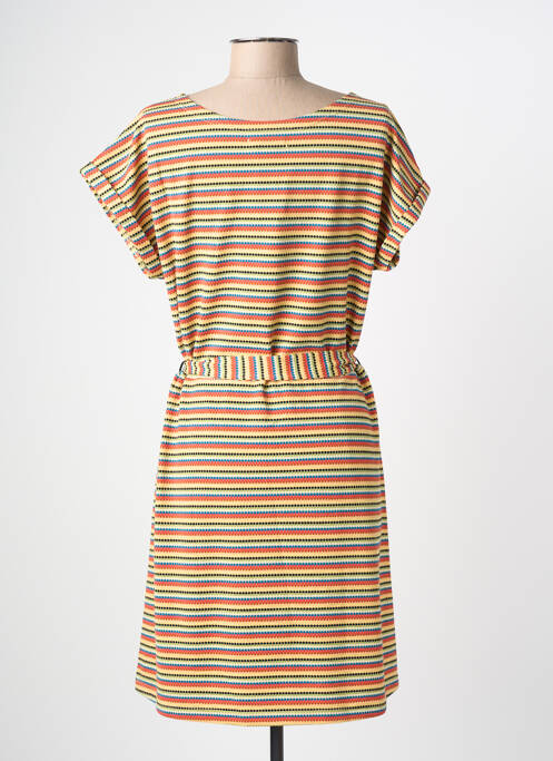 Robe mi-longue jaune KING LOUIE femme