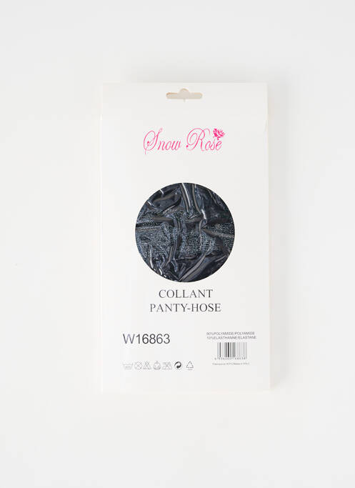 Collants noir SNOW ROSE femme