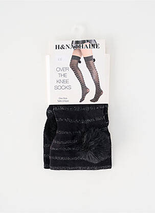 Chaussettes noir H.NATHALIE femme