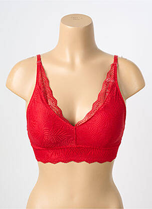 Soutien-gorge sans armature haut soutien-gorge moulé rouge SNOW ROSE femme