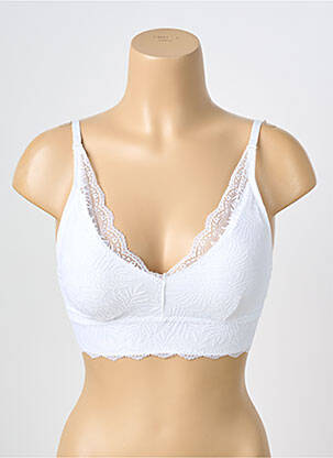 Soutien-gorge sans armature haut soutien-gorge moulé blanc SNOW ROSE femme