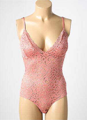 Body lingerie stretch rose fonce ANCONA femme