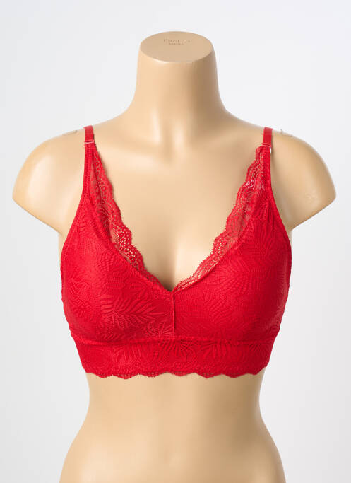 Soutien-gorge sans armature haut soutien-gorge moulé rouge SNOW ROSE femme