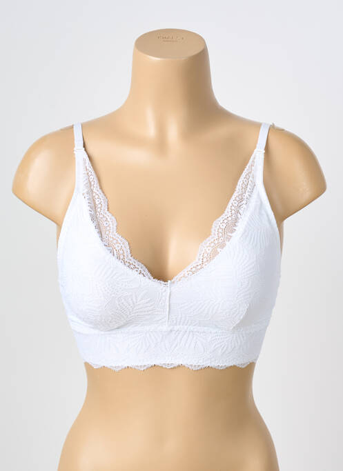 Soutien-gorge sans armature haut soutien-gorge moulé blanc SNOW ROSE femme