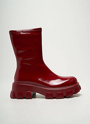 Bottines/boots talon bas talon de 4 à 6cm rouge NOA HARMON femme