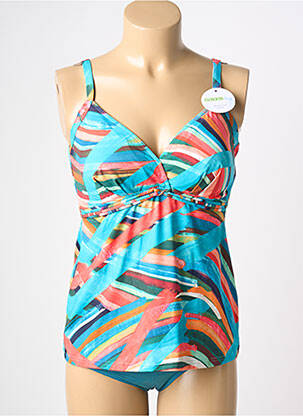 Tankini imprimé fantaisie bleu SUNFLAIR femme