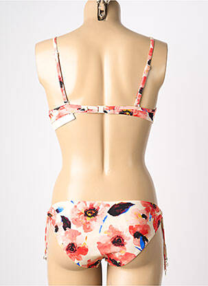 Maillot de bain 2 pièces stretch haut soutien-gorge moulé orange WATERCULT femme