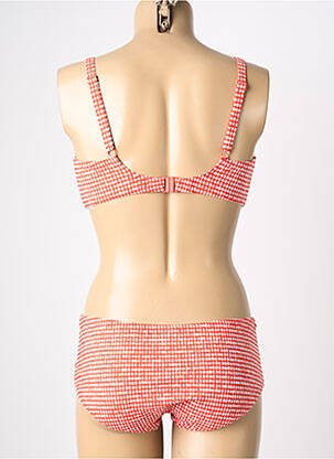 Maillot de bain 2 pièces stretch haut soutien-gorge emboitant orange SUNFLAIR femme