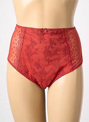 Culotte haute stretch rouge EMPREINTE femme