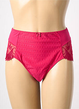 Culotte haute broderie rose EMPREINTE femme