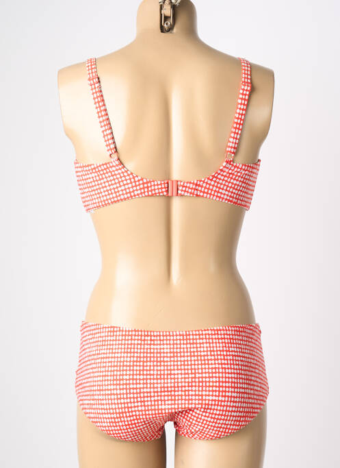 Maillot de bain 2 pièces stretch haut soutien-gorge emboitant orange SUNFLAIR femme