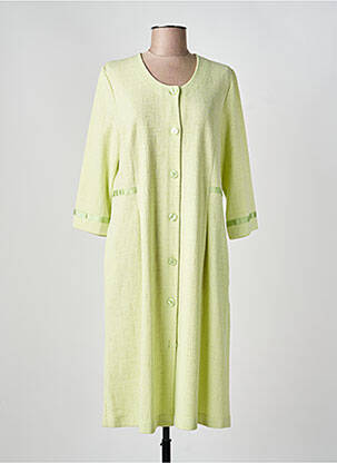 Robe de chambre tissage jersey vert SENORETTA femme