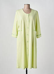 Robe de chambre tissage jersey vert SENORETTA femme