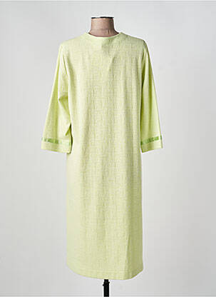 Robe de chambre tissage jersey vert SENORETTA femme