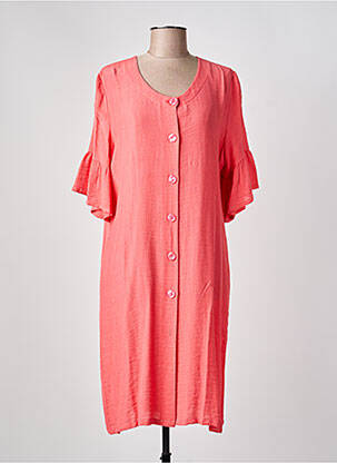 Robe de chambre tissage jersey rose SENORETTA femme