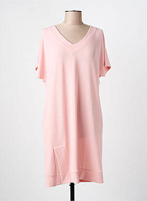 Chemise de nuit col v rose SENORETTA femme