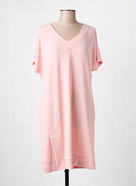 Chemise de nuit col v rose SENORETTA femme