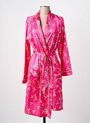 Déshabillé manches longues rose RINGELLA femme
