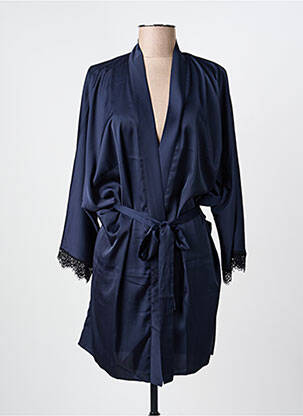 Déshabillé manches 3/4 bleu SIMONE PERELE femme