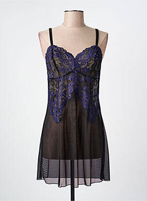 Nuisette/combinette légère et transparente noir WACOAL femme