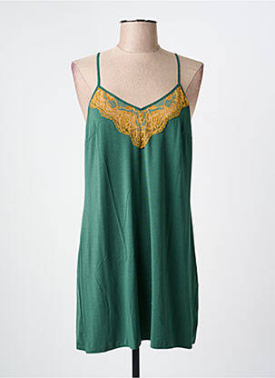 Nuisette/combinette stretch vert WACOAL femme