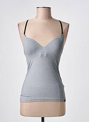 Top/caraco stretch gris SLOGGI femme