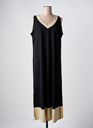 Robe longue sans manche sans manche noir SENORETTA femme