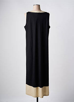 Robe longue sans manche sans manche noir SENORETTA femme
