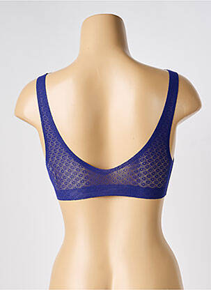 Soutien-gorge sans armature haut soutien-gorge avec mousse de rembourrage amovible bleu SLOGGI femme