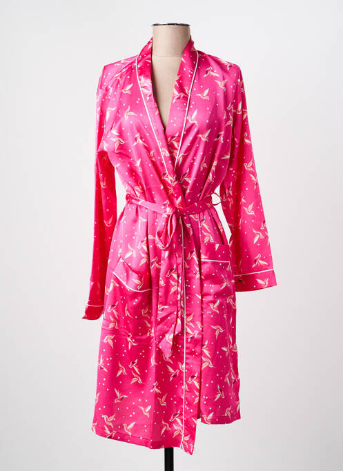 Déshabillé manches longues rose RINGELLA femme