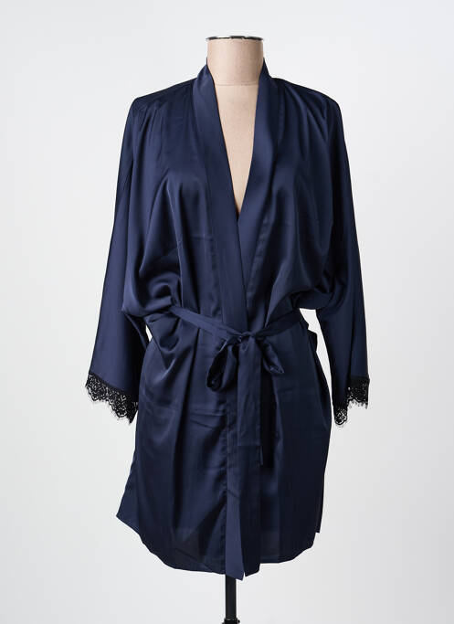 Déshabillé manches 3/4 bleu SIMONE PERELE femme