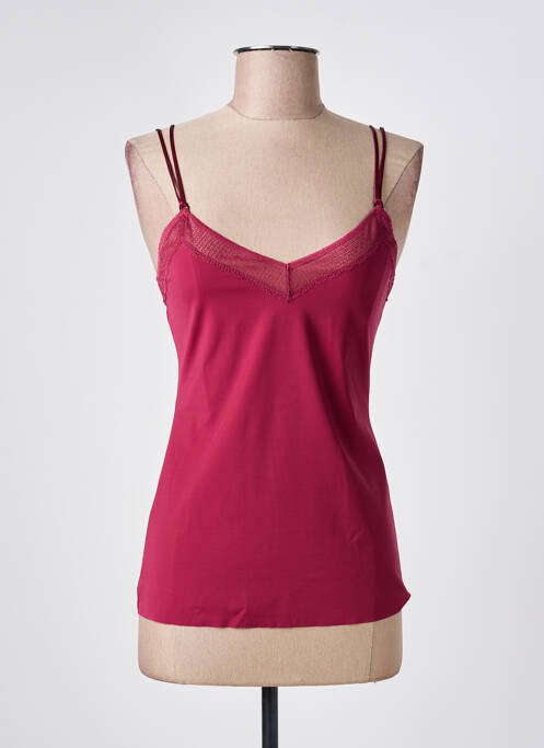 Top/caraco effet matière satinée rouge SLOGGI femme
